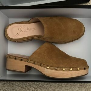J. Crew Suede Clogs Size 8.5